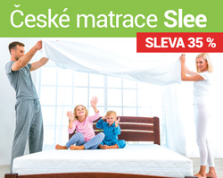 České matrace Slee se slevou 30 %